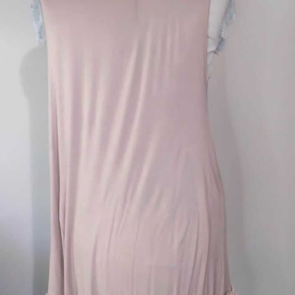 Medium Lace Easel Brown With laced Bottom Dress Tunic Layer It 32” Length C4073 - Picture 3 of 5